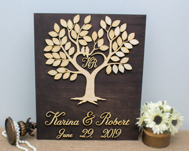 Rustic Wedding Tree Sign