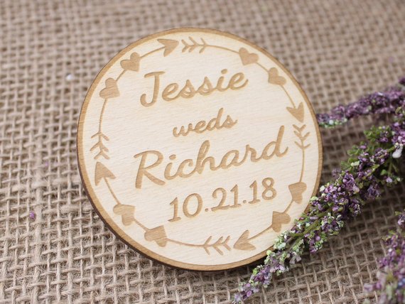 Boho Wedding Save The Date Magnets