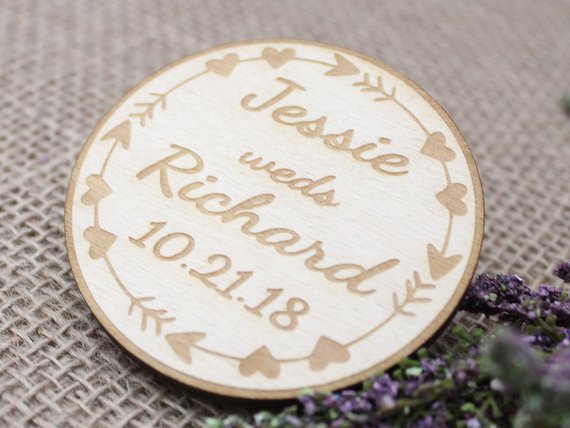 Boho Wedding Save The Date Magnets